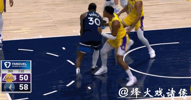 詹姆斯缺阵浓眉23+11拉塞尔5分 湖人负森林狼